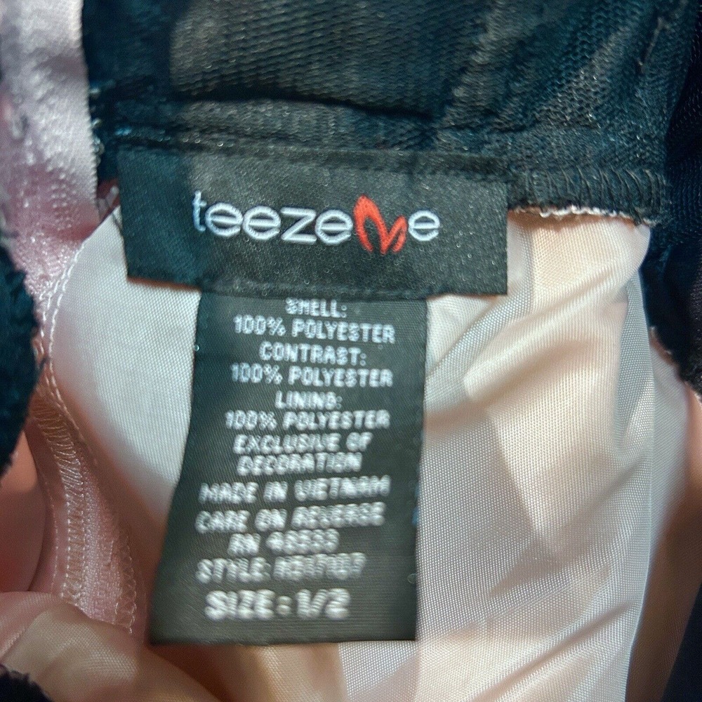 Teeze Me Corset Back Ball Gown Strapless Formal Maxi Peach Black Tie Prom Dress - Picture 15 of 16